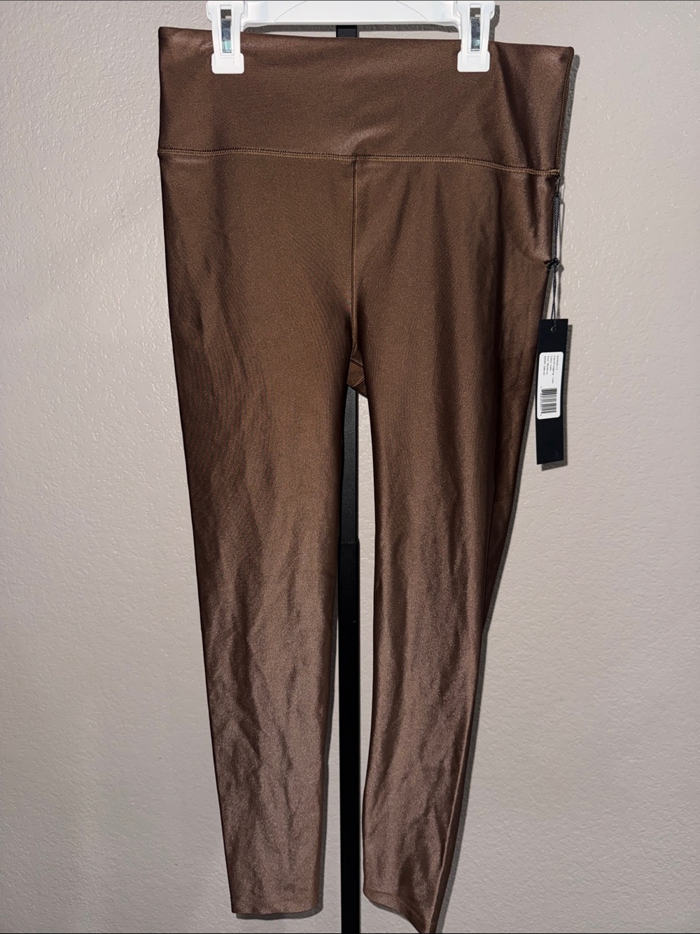 Ni Shiny Brown High-Waist Leggings size medium NWT MSRP $88